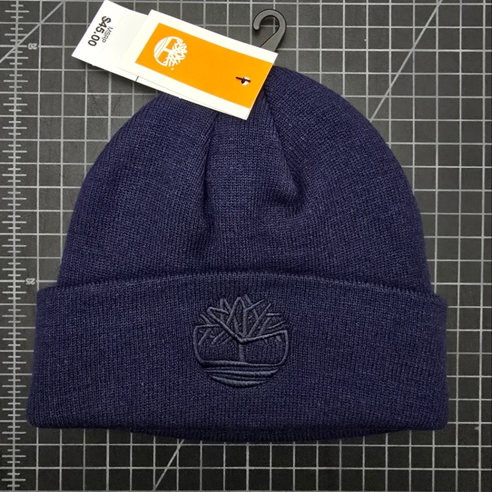 TIMBERLAND KNIT BEANIE - NAVY